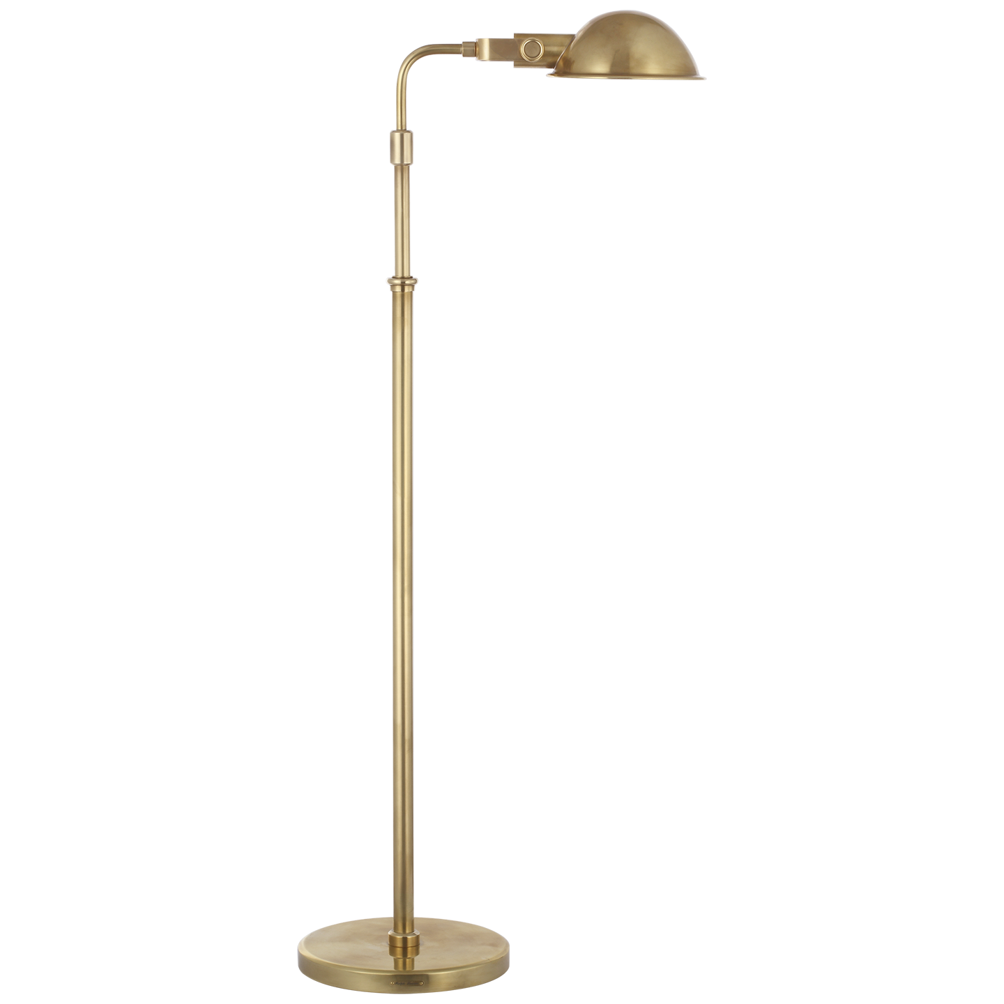 Fairfield Cordless Pharmacy Floor Lamp | Natural Brass