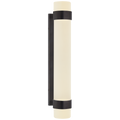 Barton Medium Bath Sconce | Bronze | Etched Crystal
