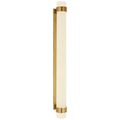 Barton Grande Bath Sconce | Natural Brass | Etched Crystal