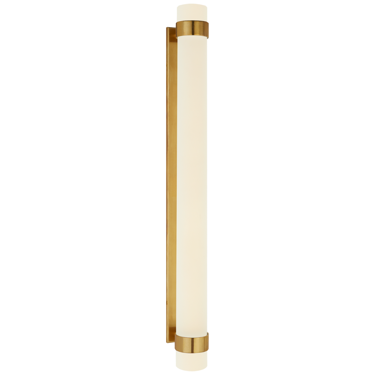 Barton Grande Bath Sconce | Natural Brass | Etched Crystal