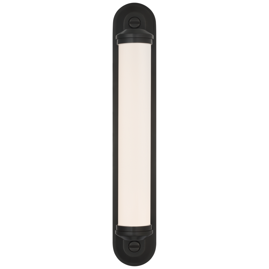 Belgrave 18" Linear Bath Light | Bronze | White Glass