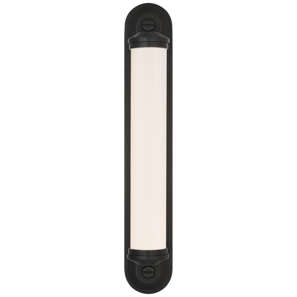 Belgrave 18" Linear Bath Light | Bronze | White Glass