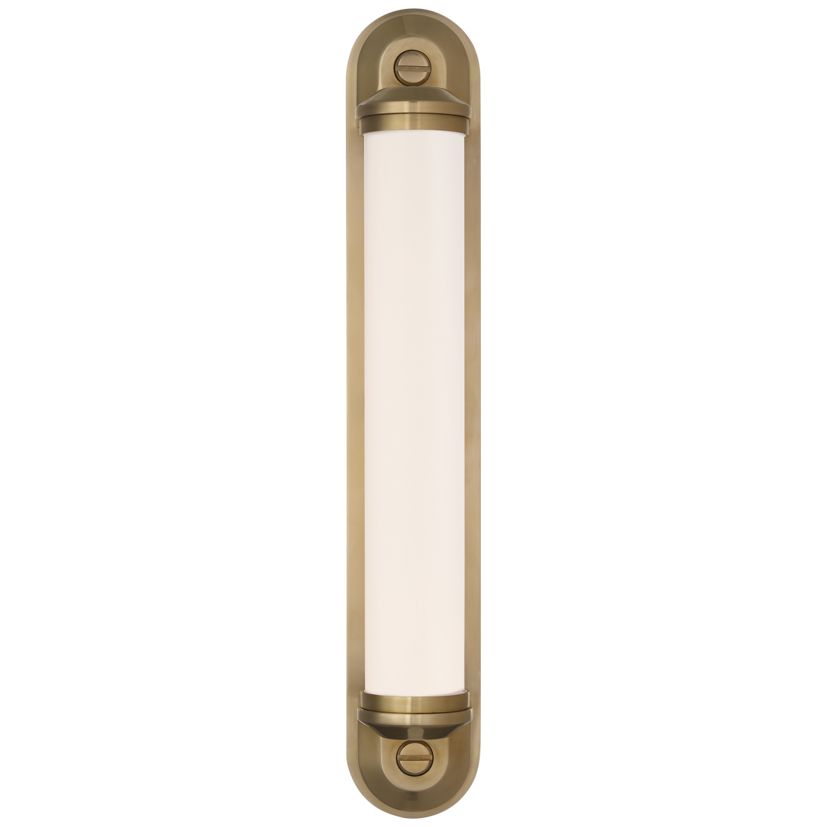 Belgrave 18" Linear Bath Light | Natural Brass | White Glass