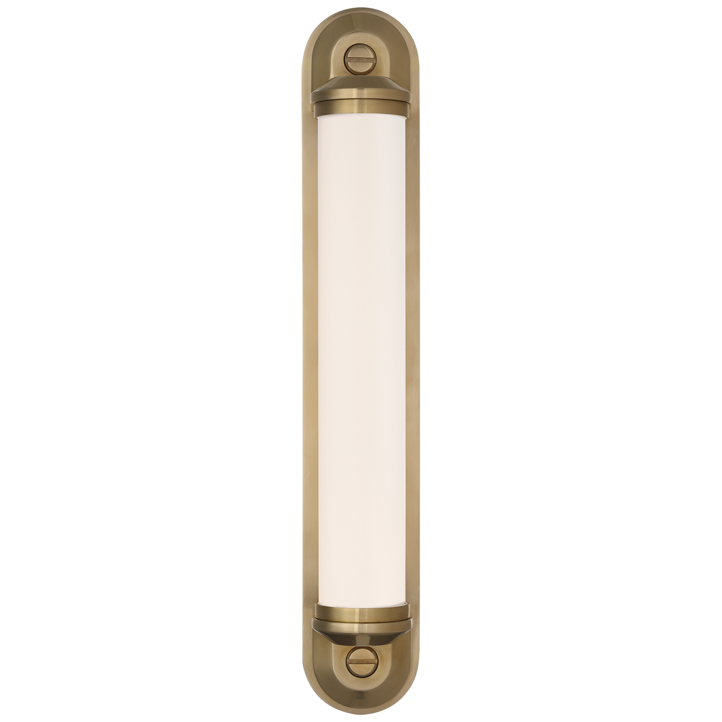 Belgrave 18" Linear Bath Light | Natural Brass | White Glass