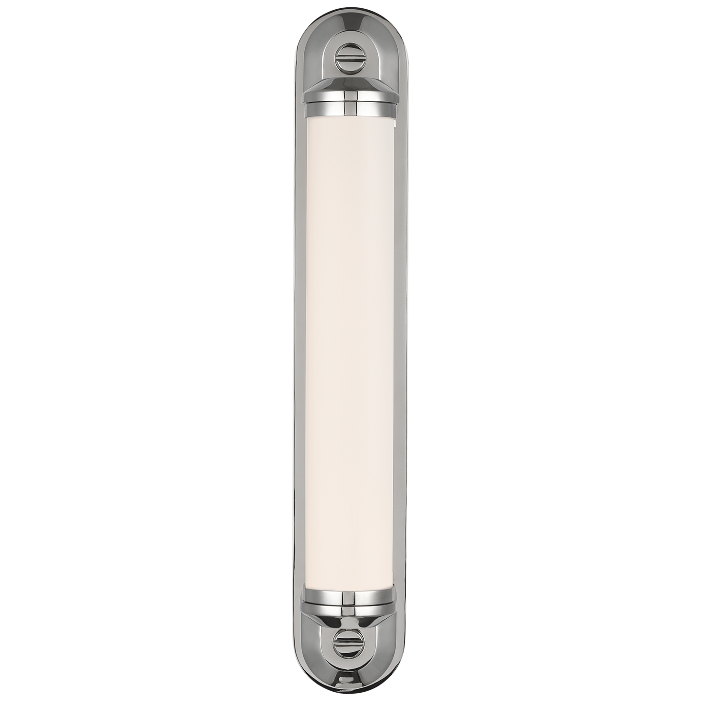 Belgrave 18" Linear Bath Light | Polished Nickel | White Glass