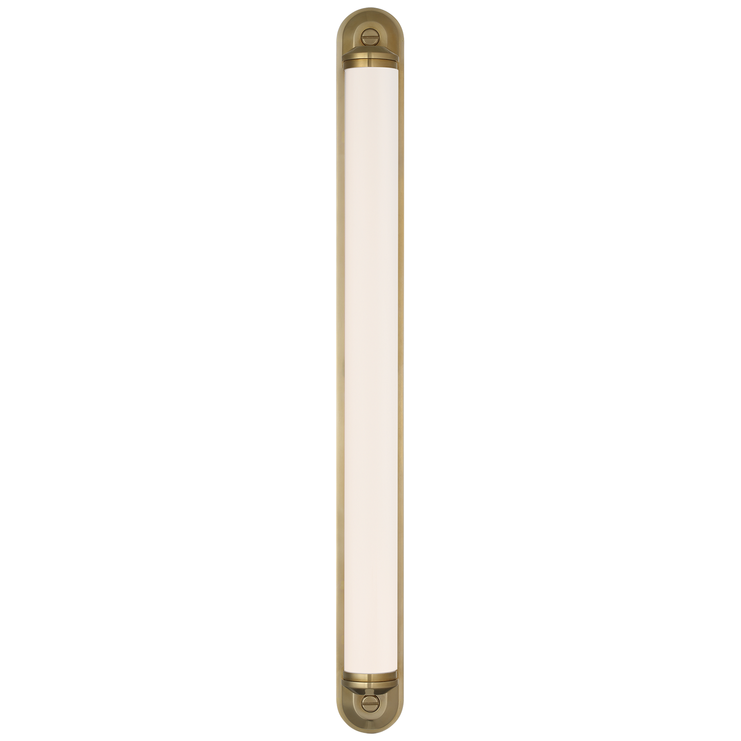 Belgrave 32" Linear Bath Light | Natural Brass | White Glass