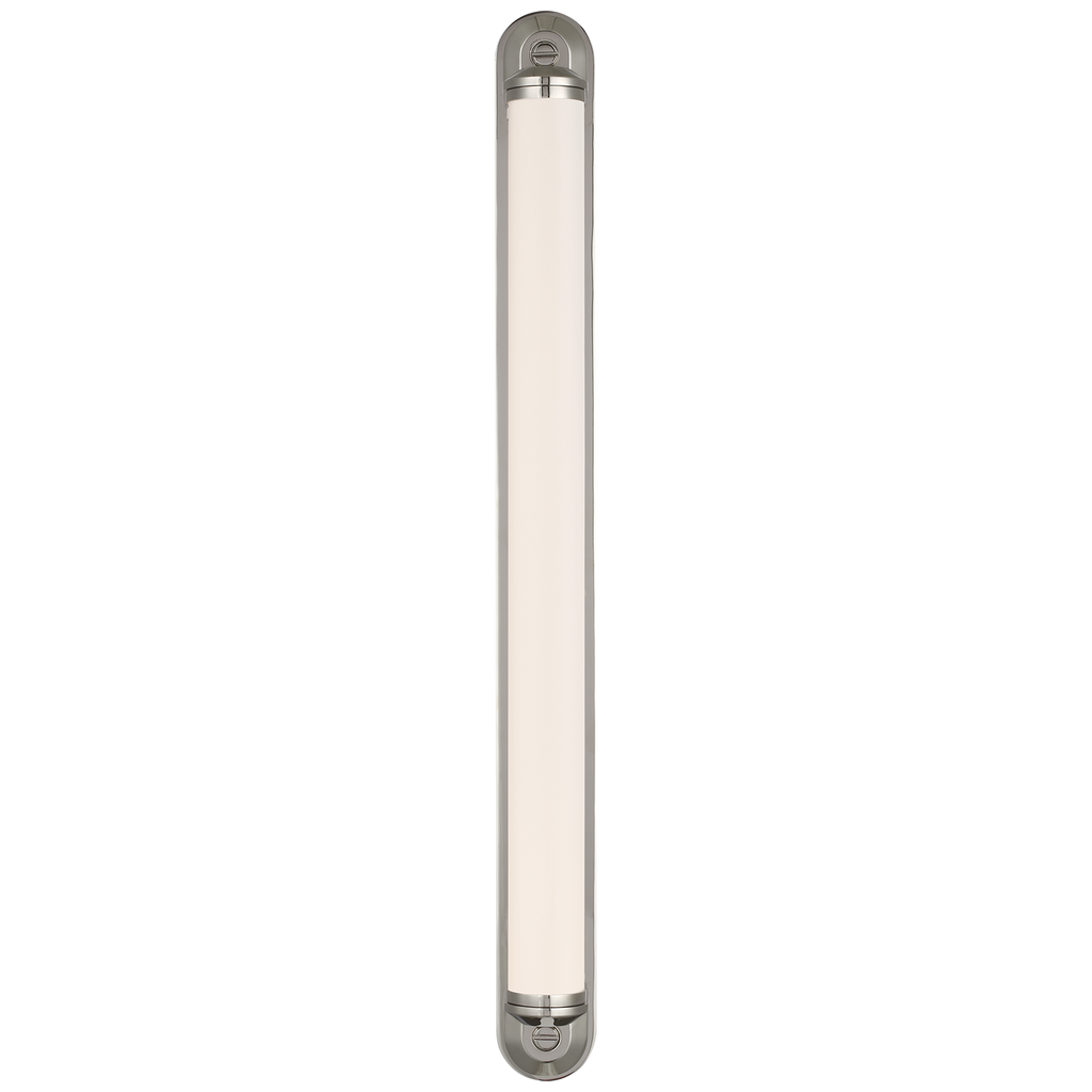 Belgrave 32" Linear Bath Light | Polished Nickel | White Glass