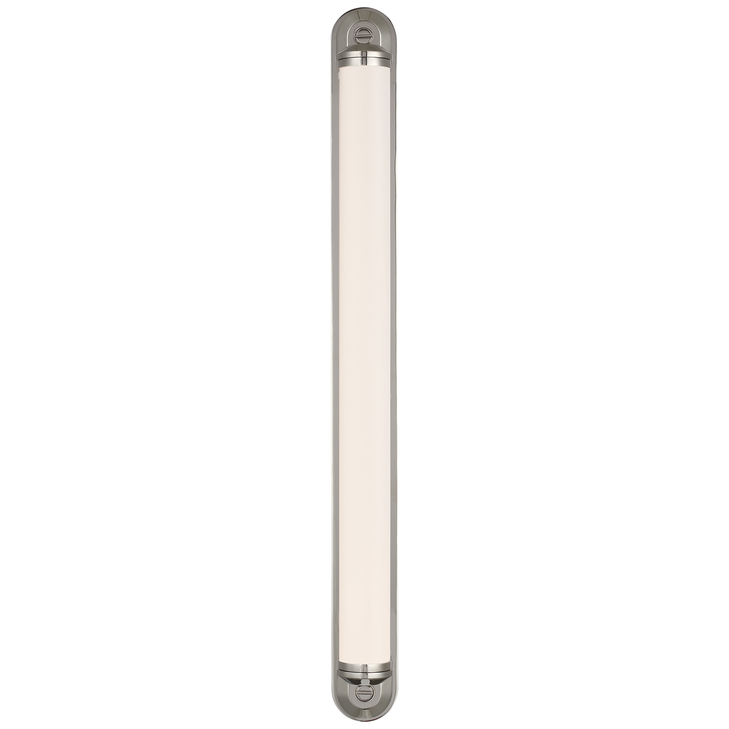 Belgrave 32" Linear Bath Light | Polished Nickel | White Glass