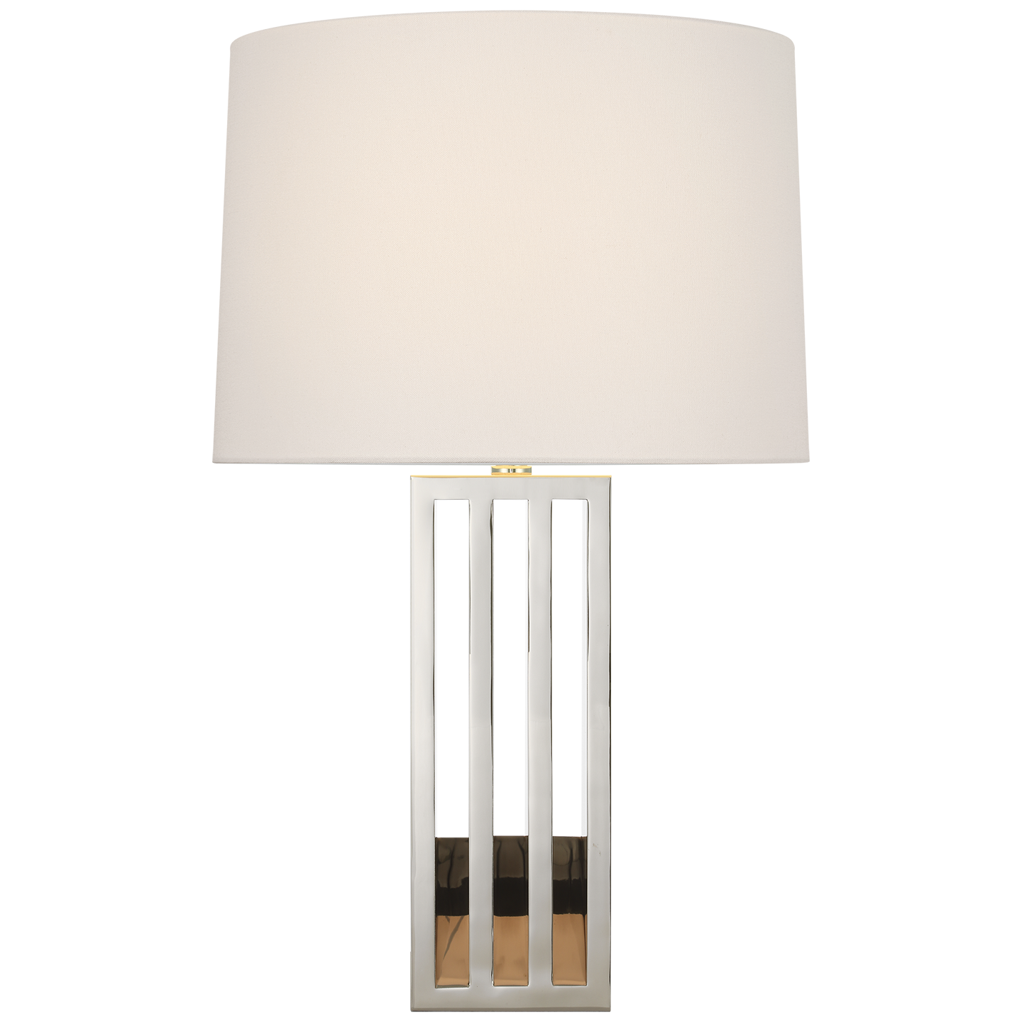 Penrose 29" Table Lamp | Polished Nickel | White Paper Shade