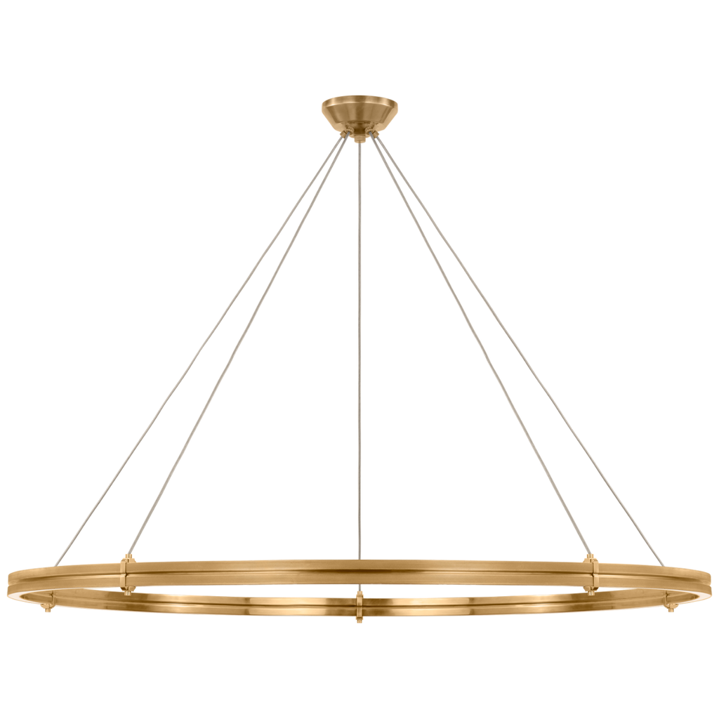 Paxton 60" Ring Chandelier | Natural Brass