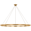 Paxton 60" Ring Chandelier | Natural Brass