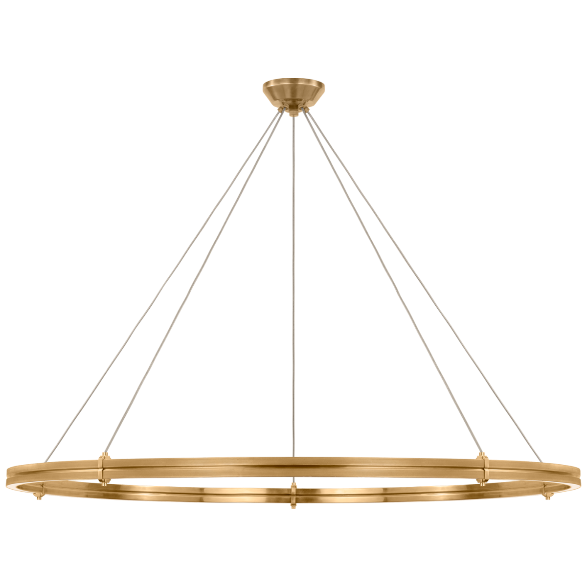 Paxton 60" Ring Chandelier | Natural Brass