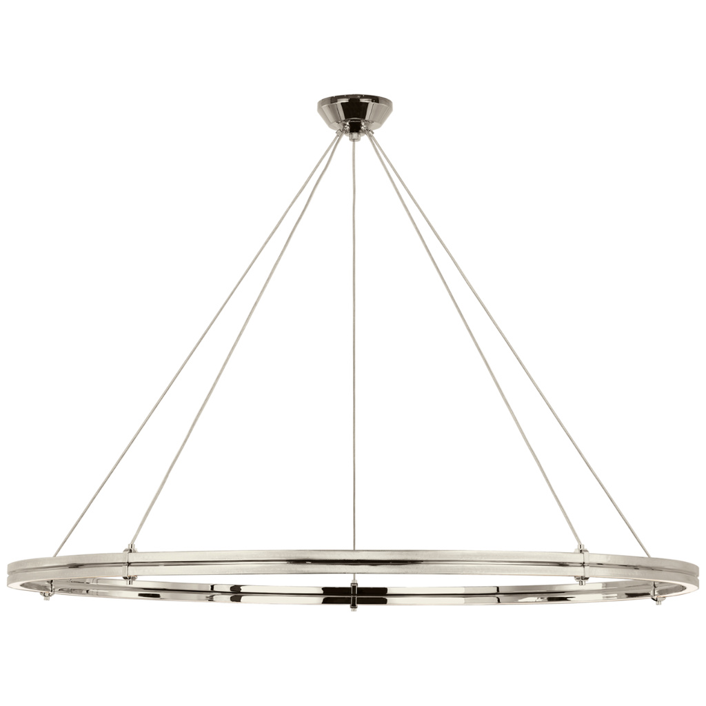 Paxton 60" Ring Chandelier | Polished Nickel