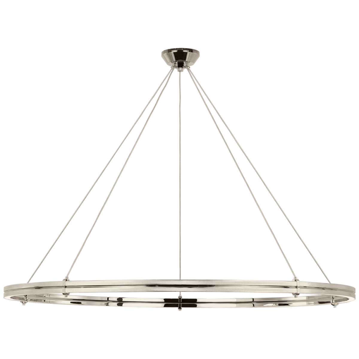 Paxton 60" Ring Chandelier | Polished Nickel