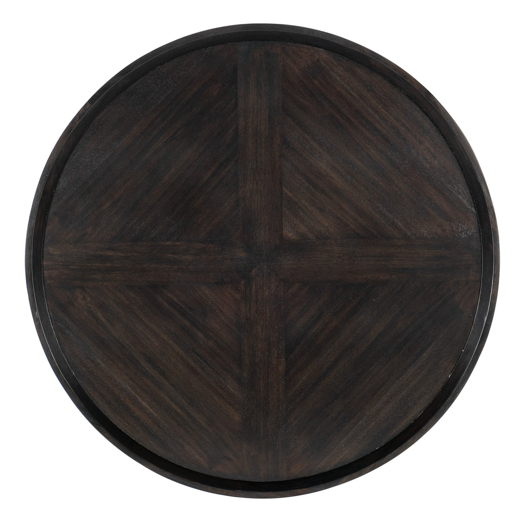 Commerce & Market Round Cocktail Table | Natural Wood