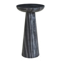 Mercura Side Table | Black Marble | Short
