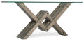 Affinity Glass Top Accent Console