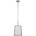 Hastings Small Pendant | Polished Nickel | White Shade