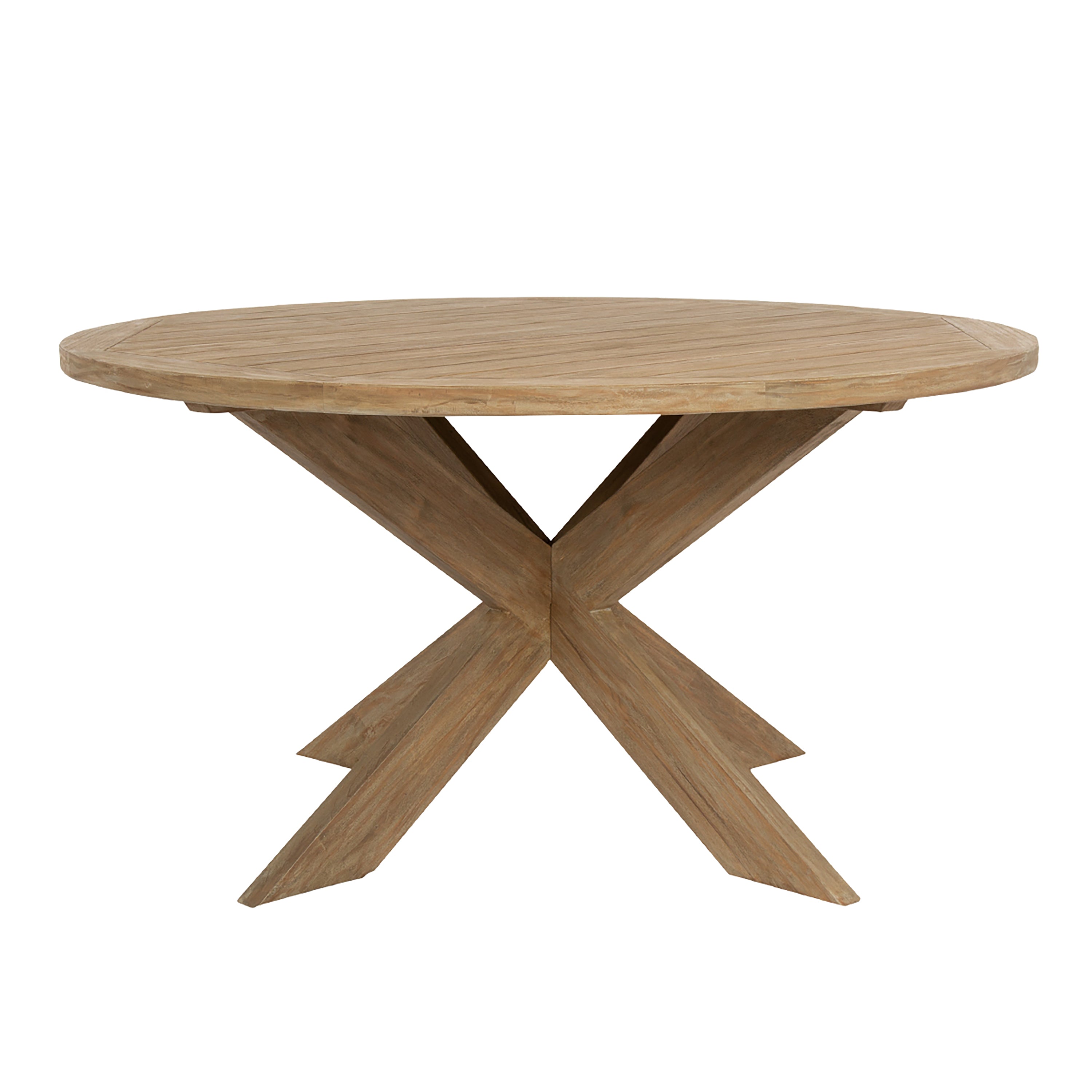 Coastal Teak 56" Round Dining Table