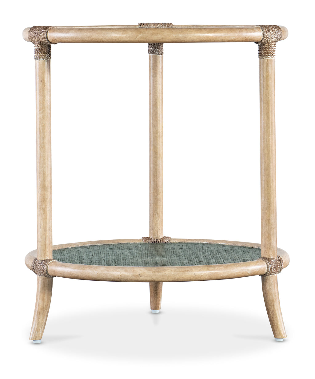 Retreat Raffia End Table | Black Sand