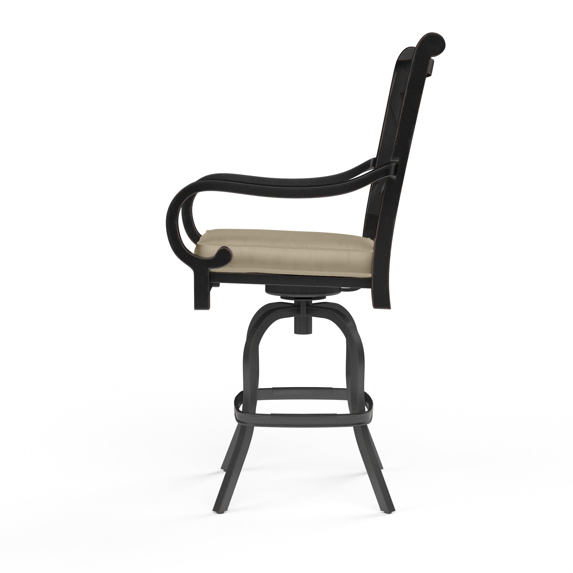 Monterey Counter Stool in Linen Stone w/ Selt Welt