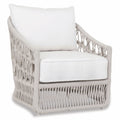 Dana Rope Club Chair in Linen Canvas w/ Self Welt