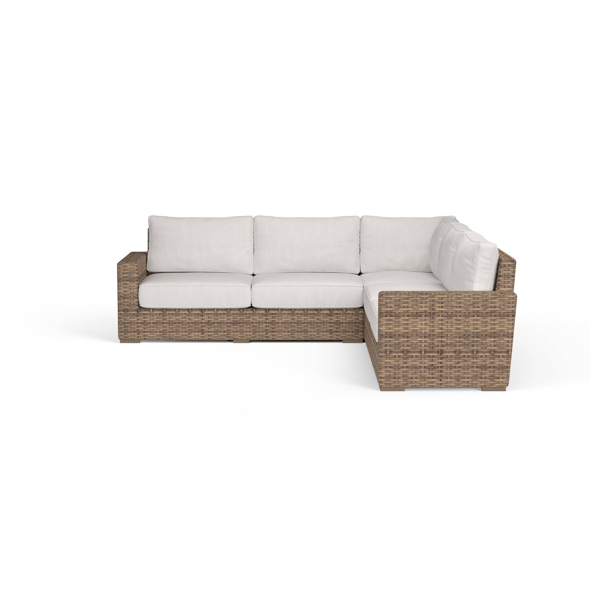 Havana Sectional in Canvas Flax w/ Self Welt
