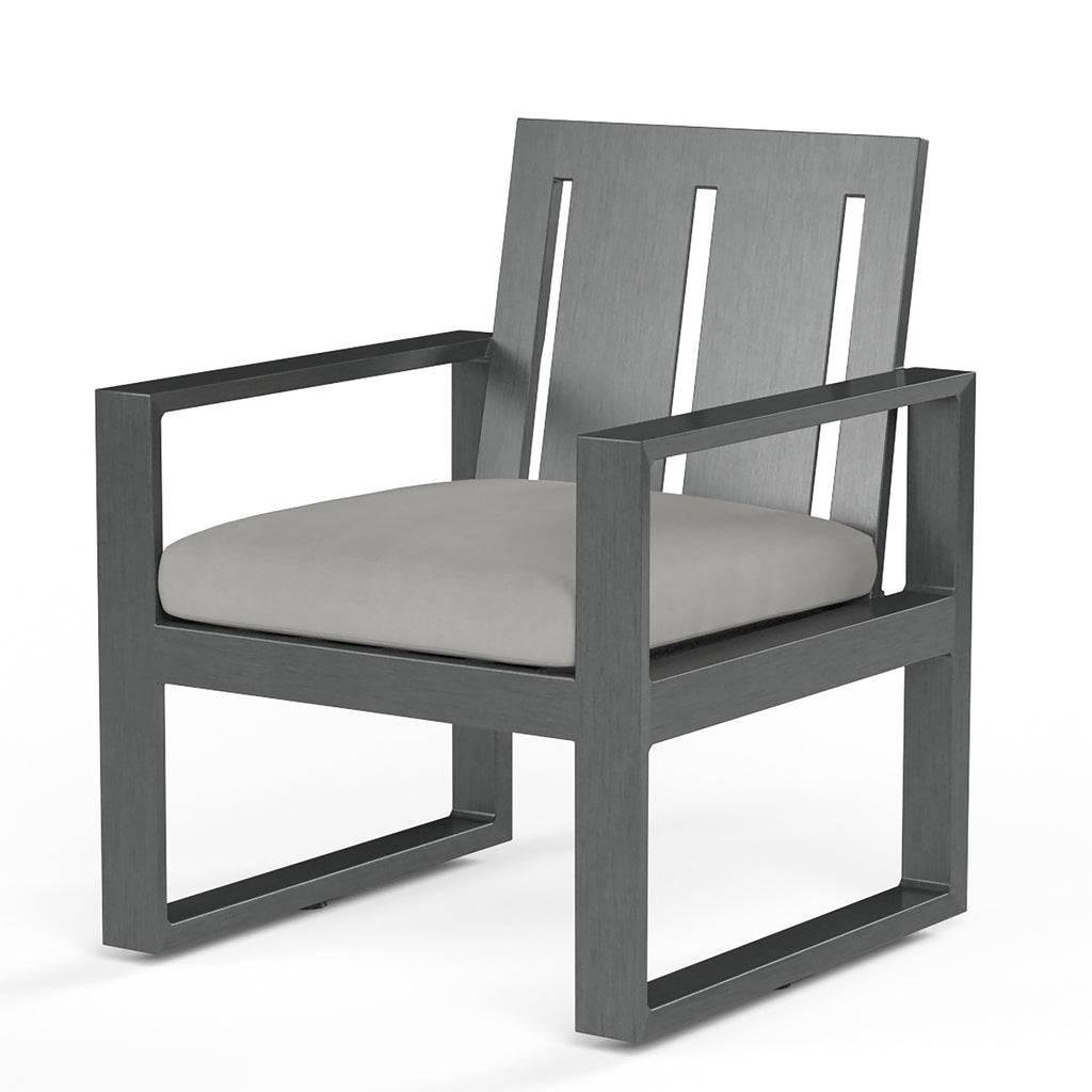 Redondo Dining Chair in Cast Silver, No Welt