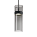 Manette Grande Pendant Transparent Smoke Glass black/black 3000K 90 CRI led 3000k 120v