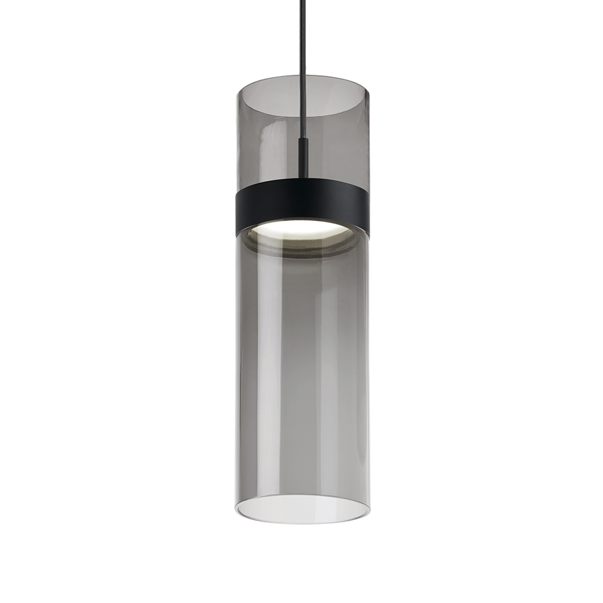 Manette Grande Pendant Transparent Smoke Glass black/black 3000K 90 CRI led 3000k 120v