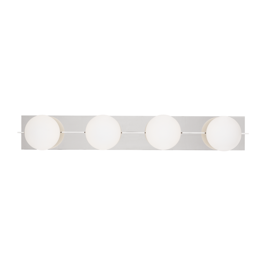 Orbel 4-Light Bath polished nickel Bulb Not Included