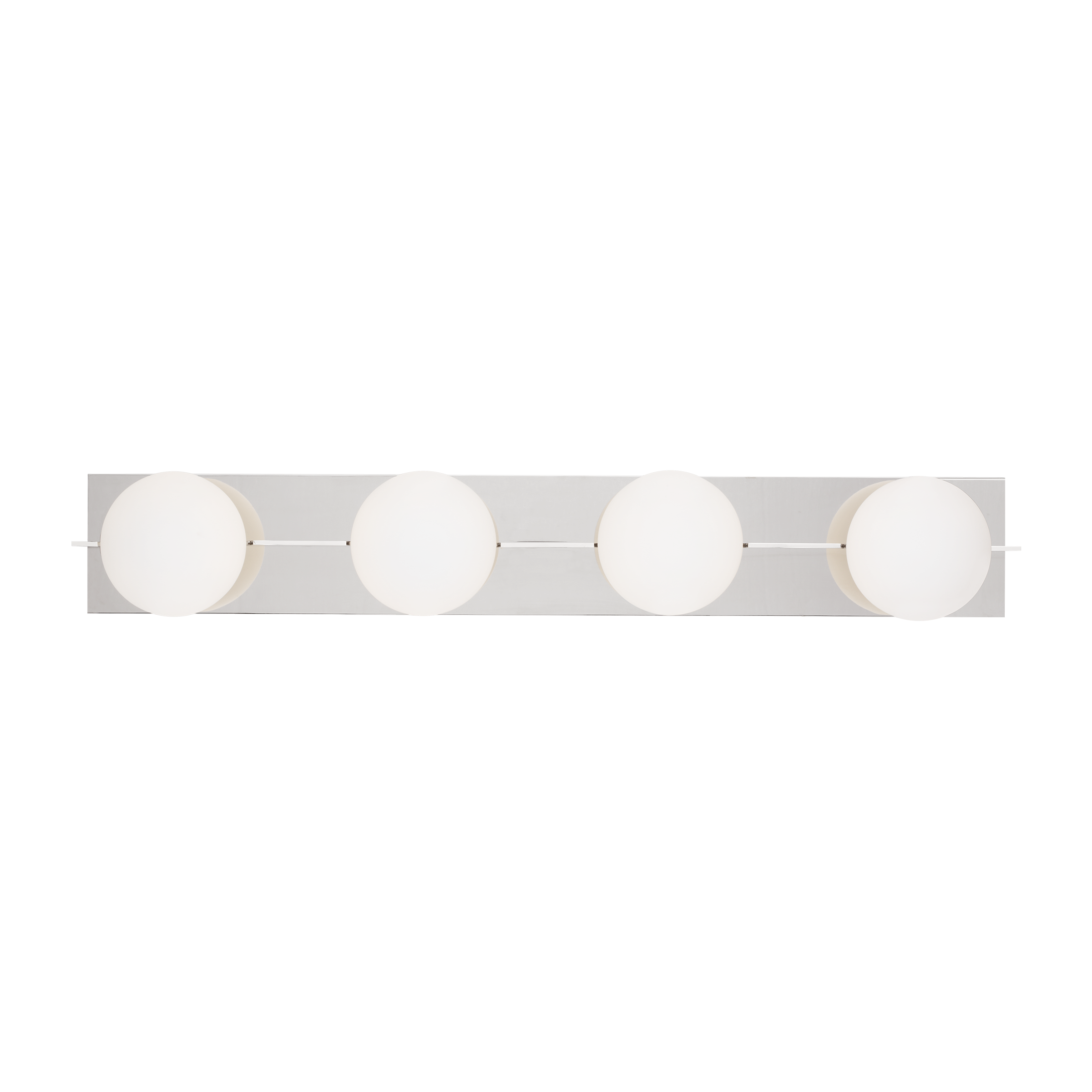 Orbel 4-Light Bath polished nickel Bulb Not Included