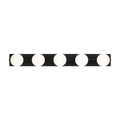 Orbel 5-Light Bath Matte Black Bulb Not Included