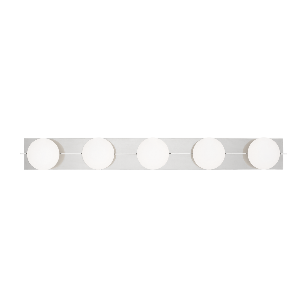 Orbel 5-Light Bath Polished Nickel Bulb Not Included