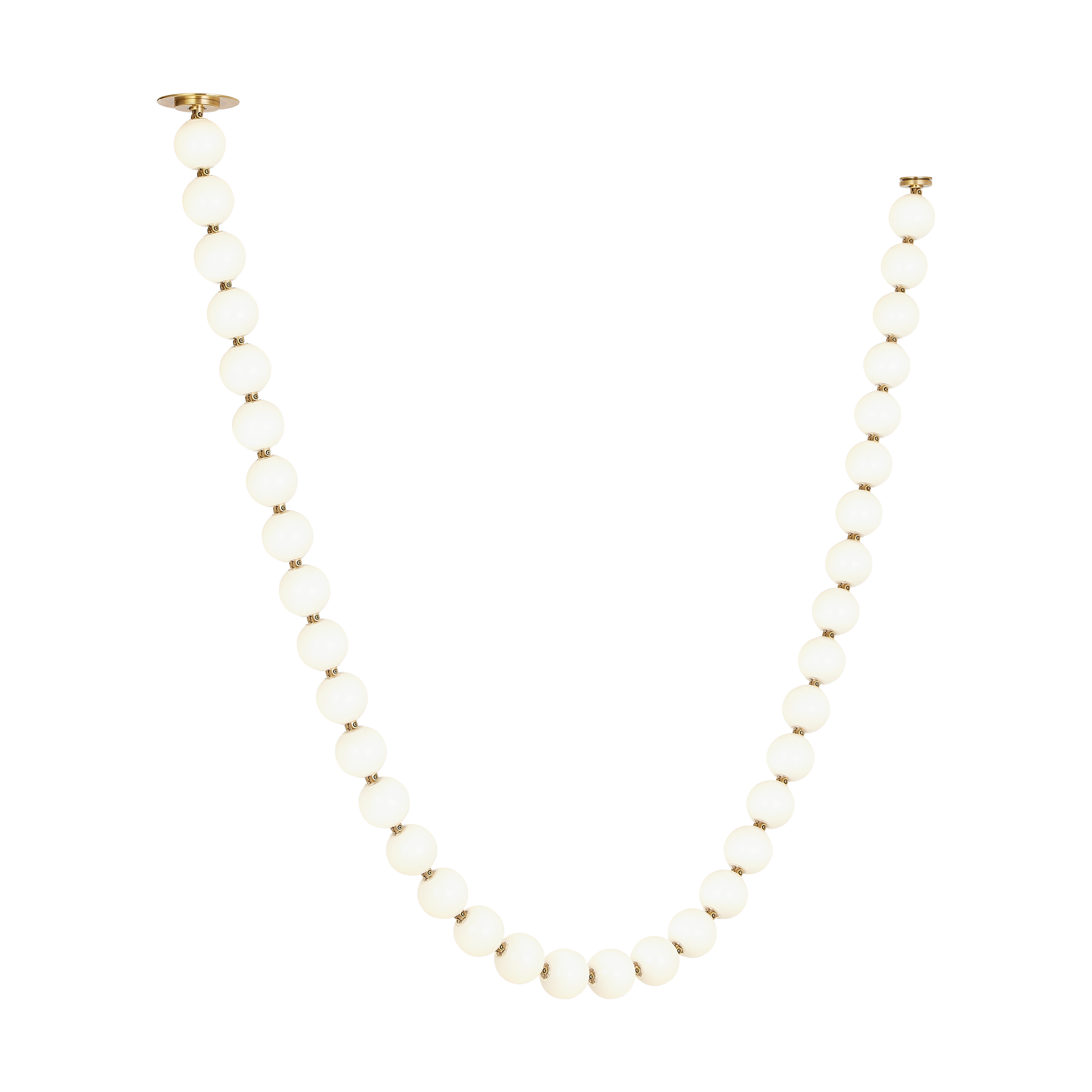 Perle 108 Chandelier | Natural Brass 3000K Remote 277V