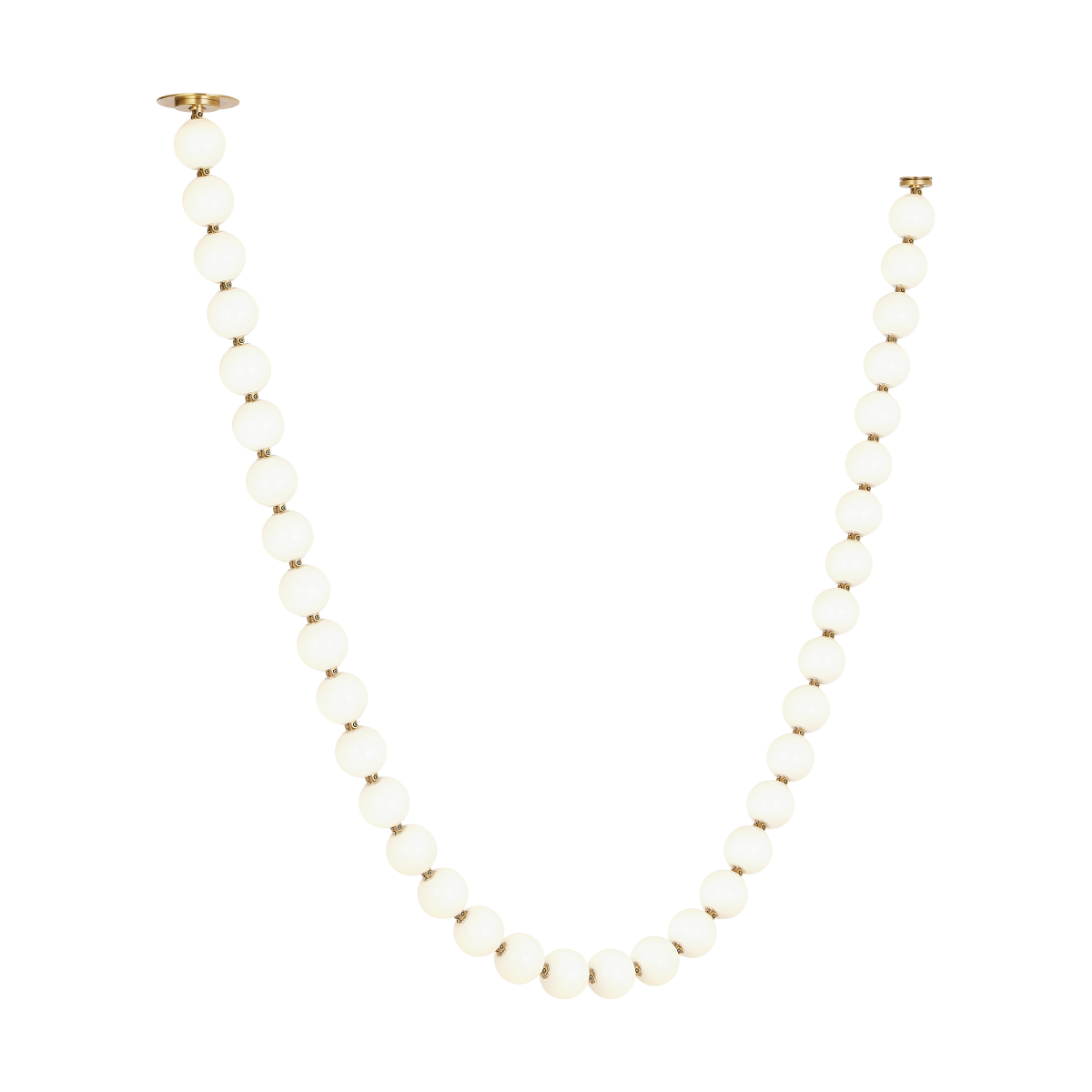 Perle 108 Chandelier | Natural Brass 3000K Remote 120V