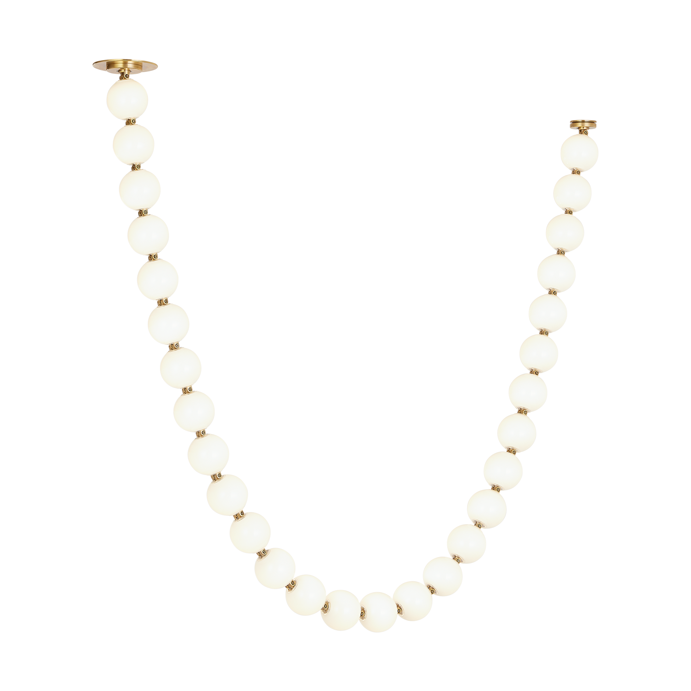 Perle 84 Chandelier | Natural Brass 2700K Remote 277V