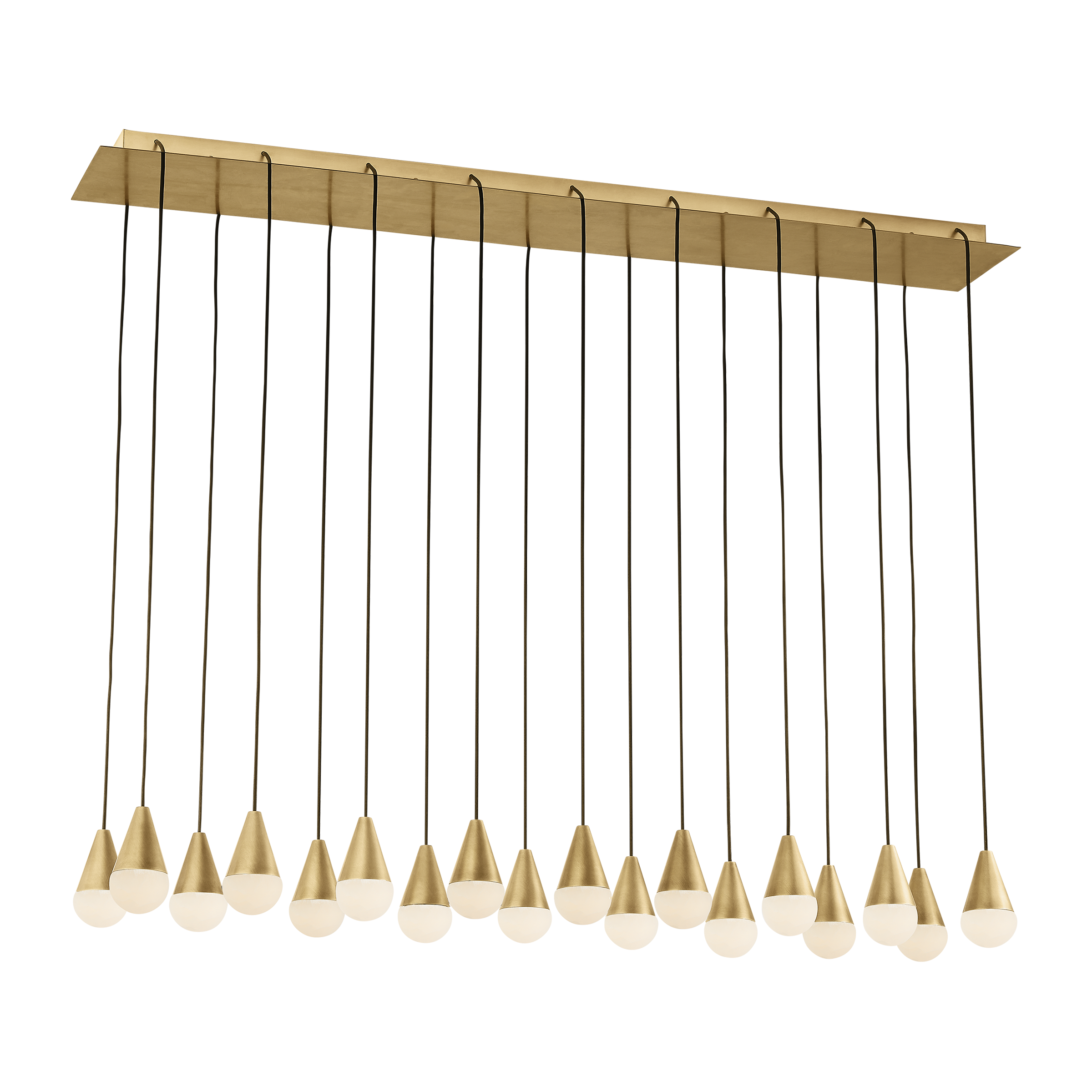 Cupola Alabaster 18-Light Chandelier | Hand-Rubbed Antique Brass