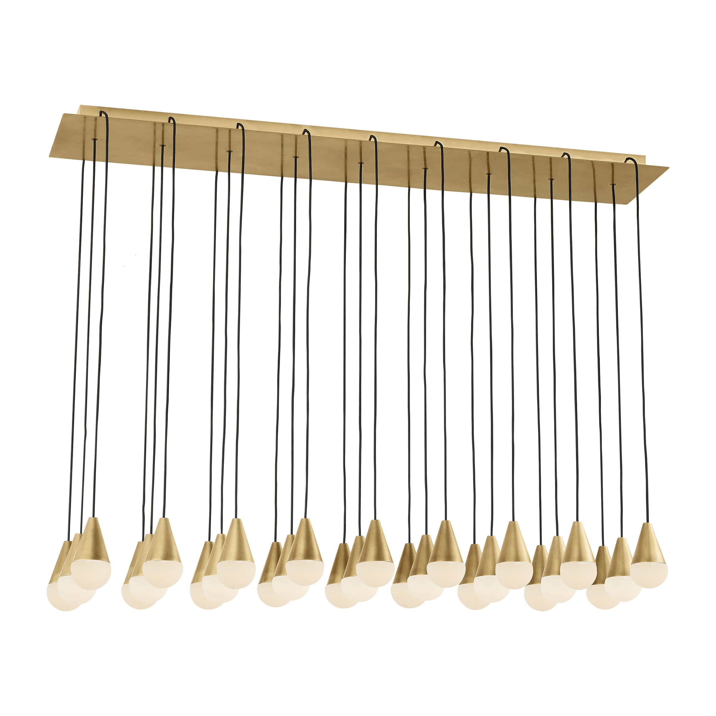 Cupola Alabaster 27-Light Chandelier | Hand-Rubbed Antique Brass