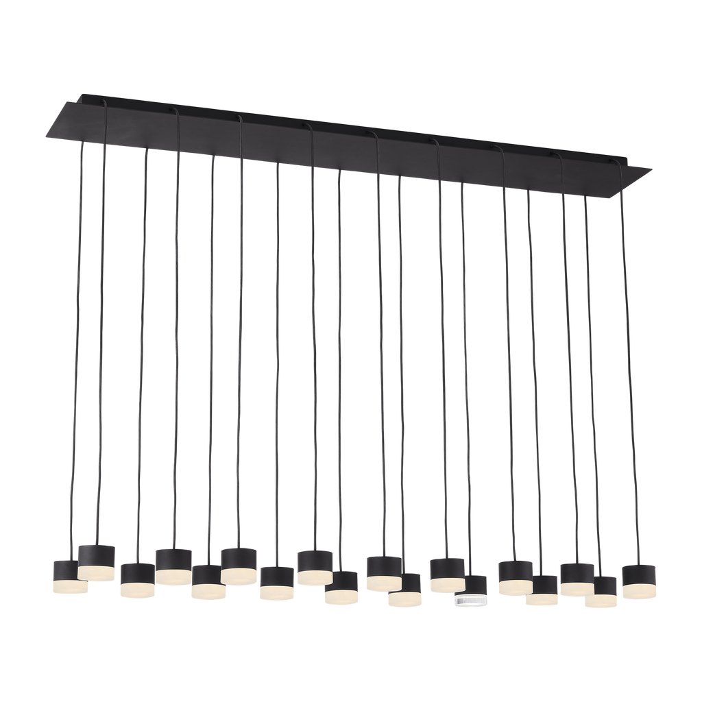 Gable Alabaster 18-Light Chandelier | Nightshade Black