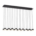 Gable Alabaster 18-Light Chandelier | Nightshade Black