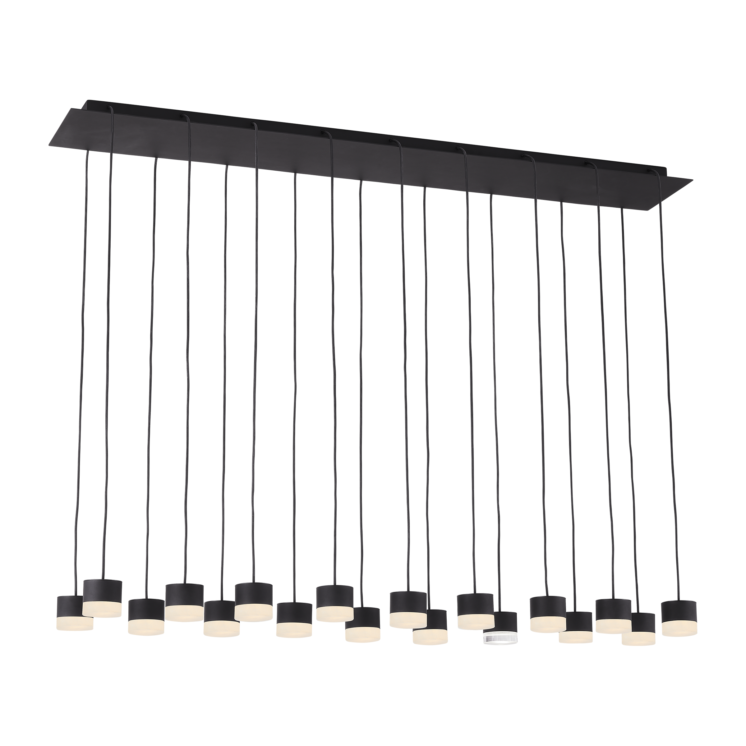 Gable Alabaster 18-Light Chandelier | Nightshade Black