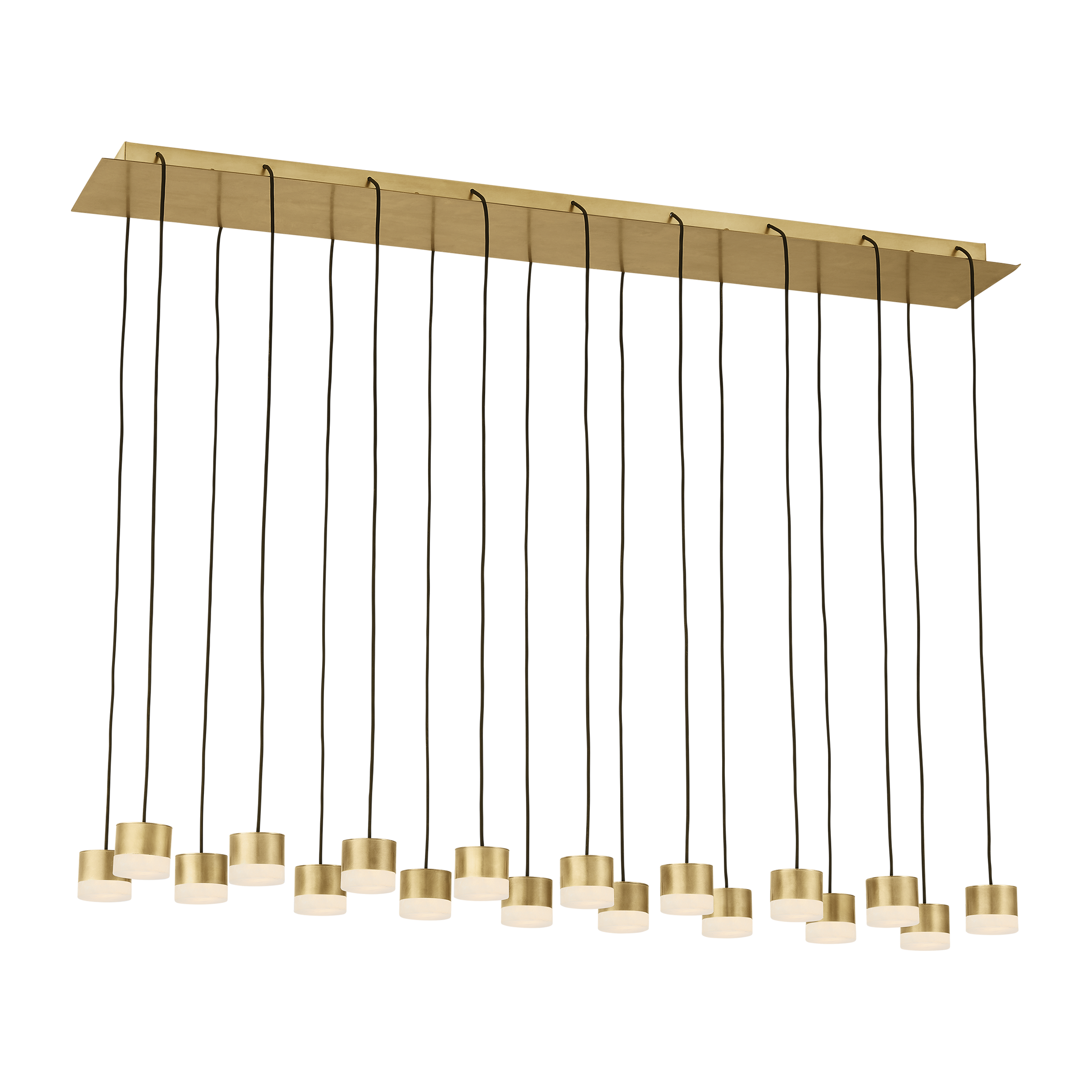 Gable Alabaster 18-Light Chandelier | Hand-Rubbed Antique Brass