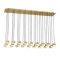 Gable Alabaster 27-Light Chandelier | Hand-Rubbed Antique Brass