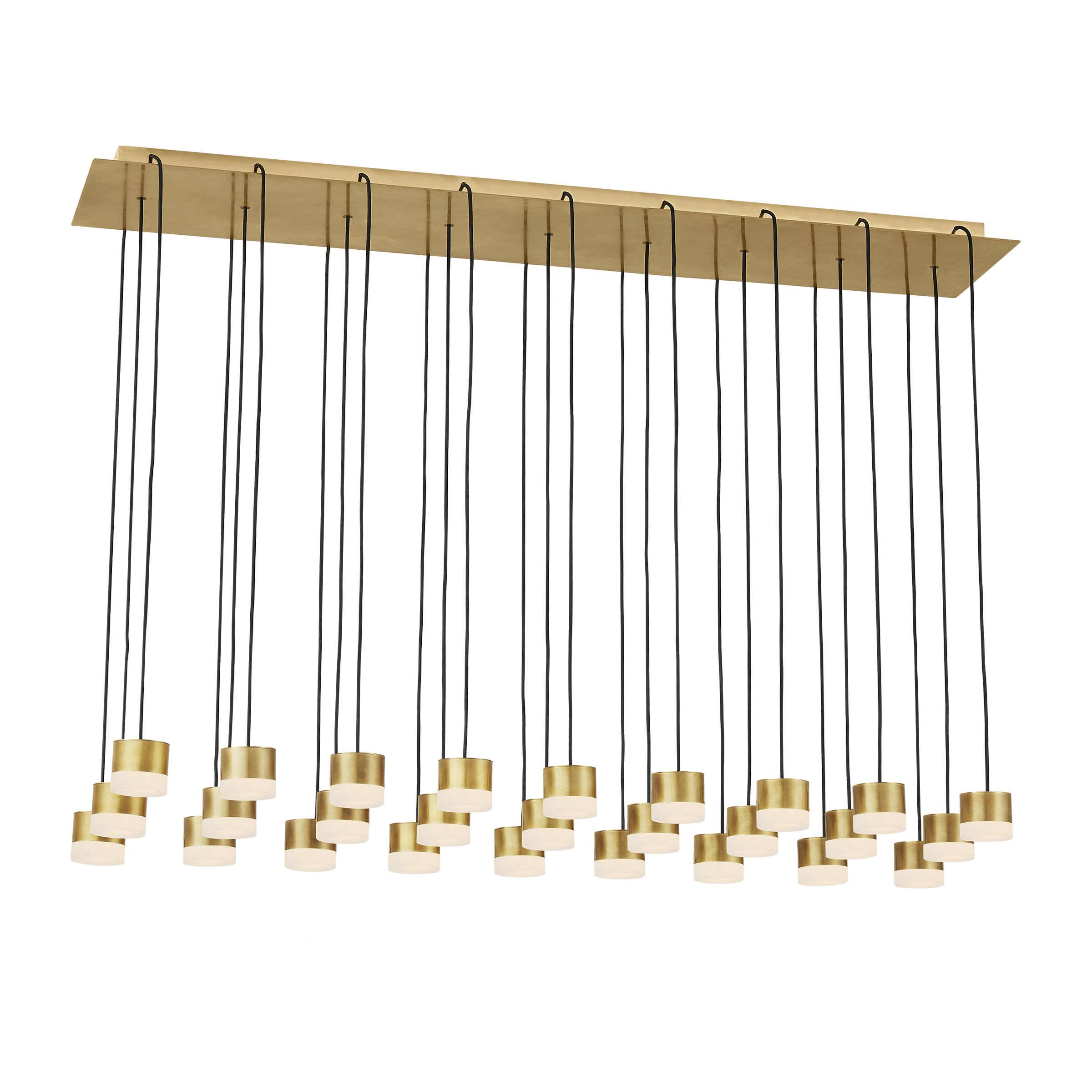 Gable Alabaster 27-Light Chandelier | Hand-Rubbed Antique Brass