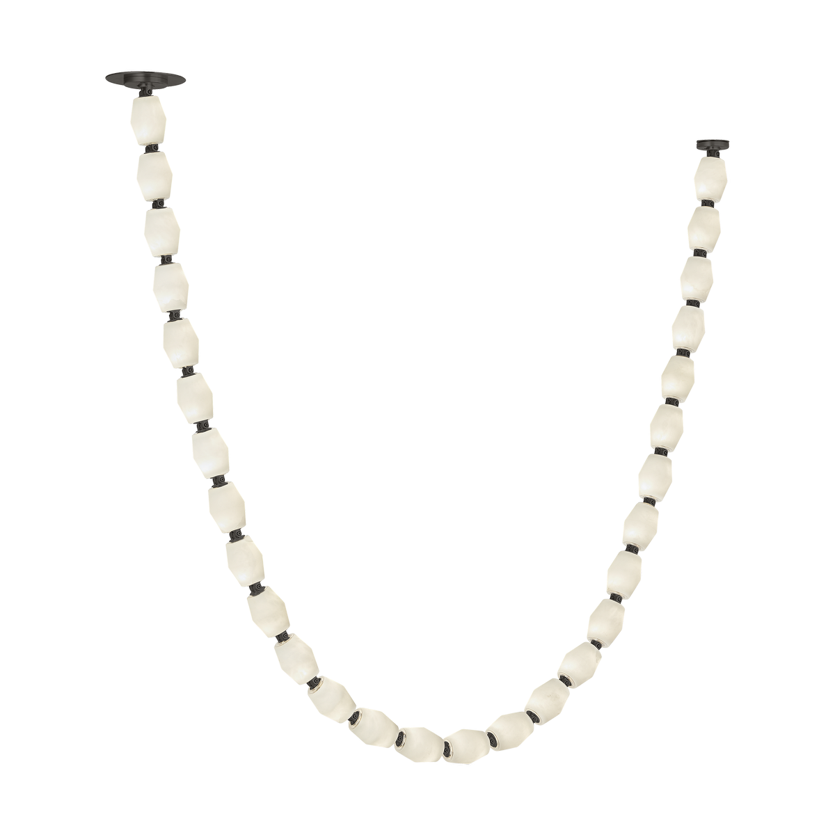 Collier Alabaster 84 Chandelier | Bronze 3000K Remote 120V