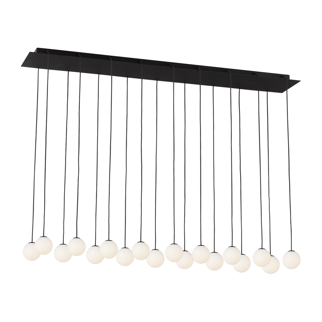 Orbet 18-Light Chandelier | Nightshade Black