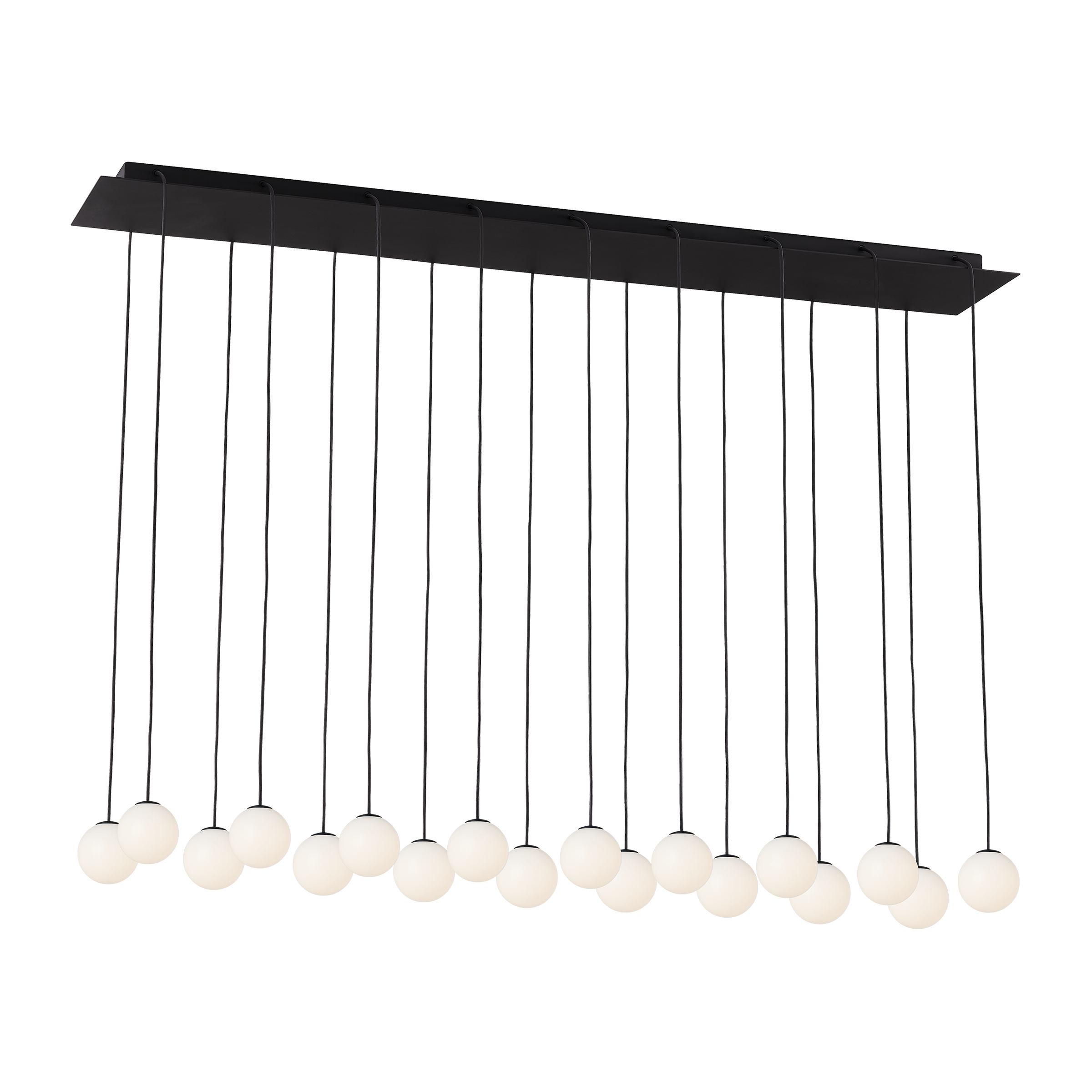 Orbet 18-Light Chandelier | Nightshade Black