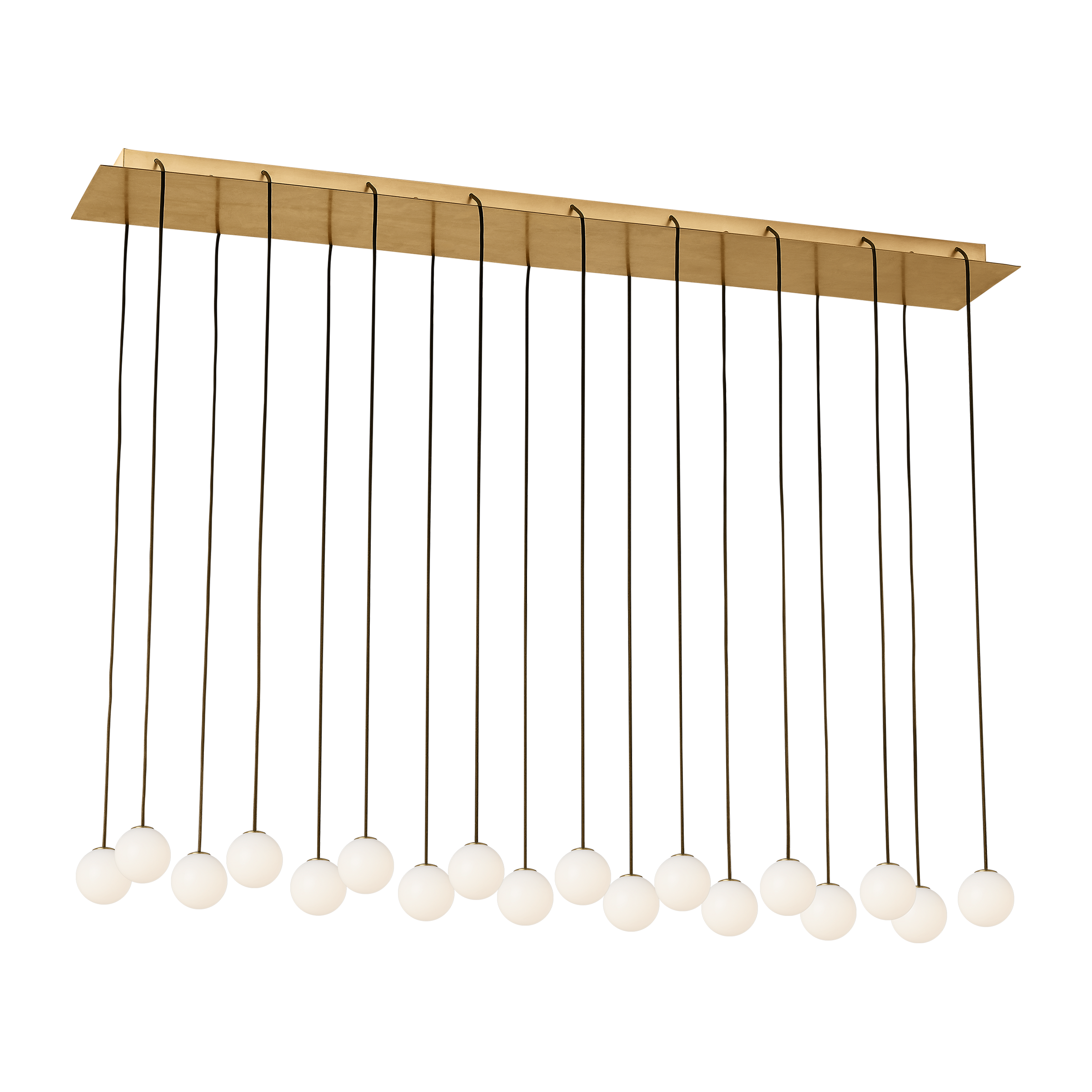 Orbet 18-Light Chandelier | Hand-Rubbed Antique Brass