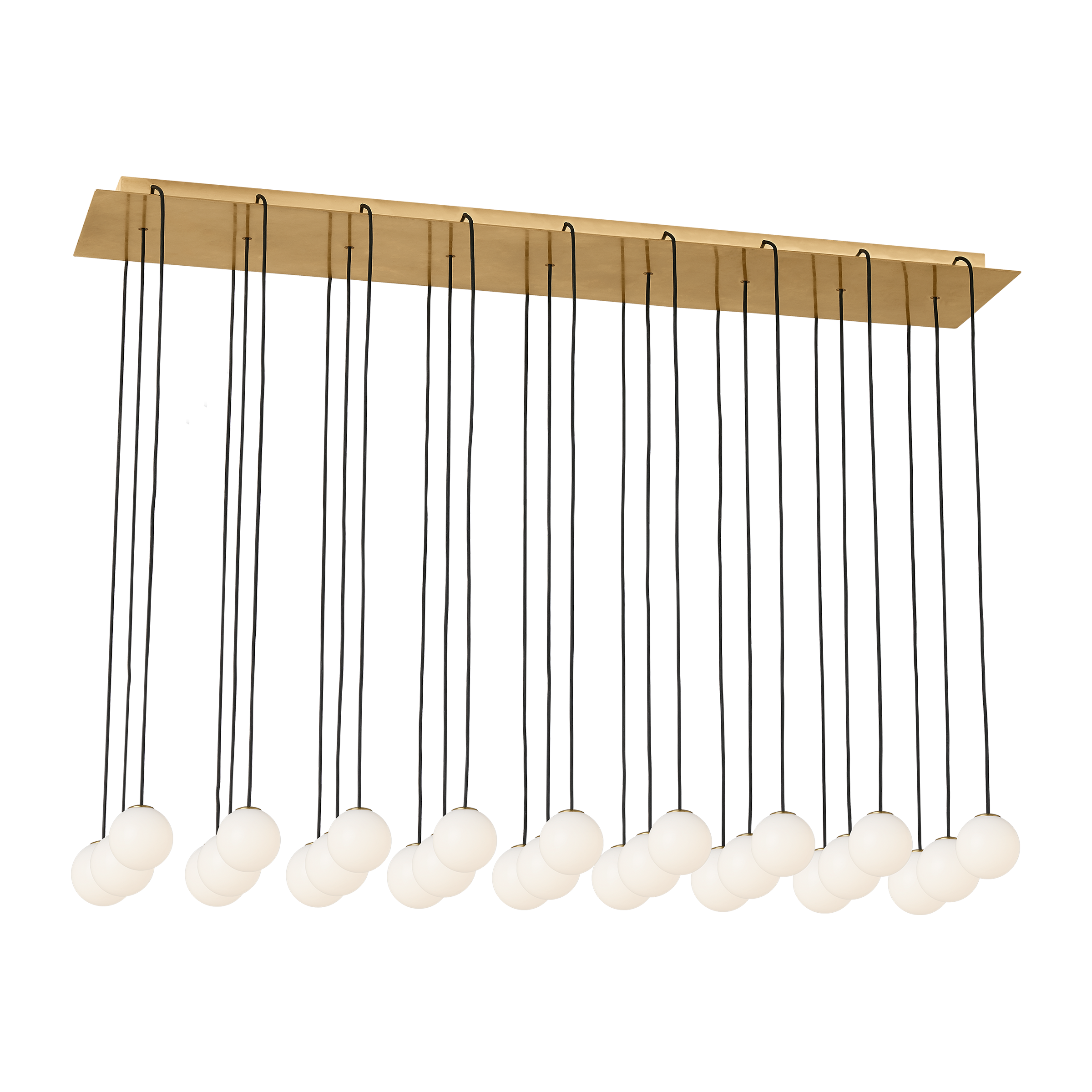 Orbet 27-Light Chandelier | Hand-Rubbed Antique Brass